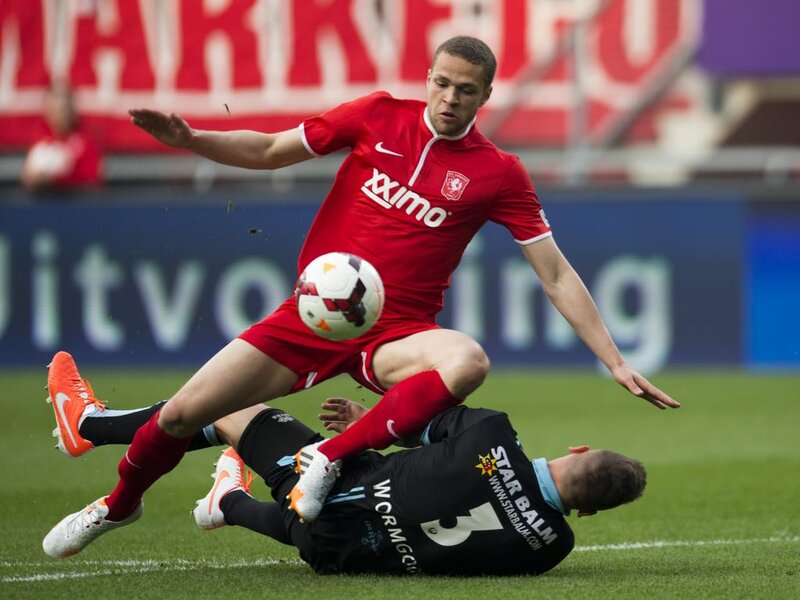 Soccer Players on Field — Red, Intense