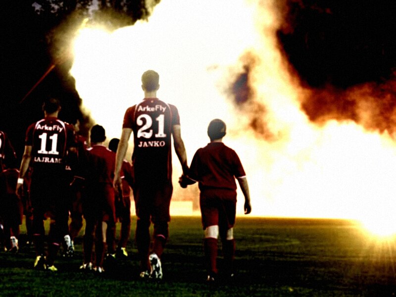 Soccer Players Walking