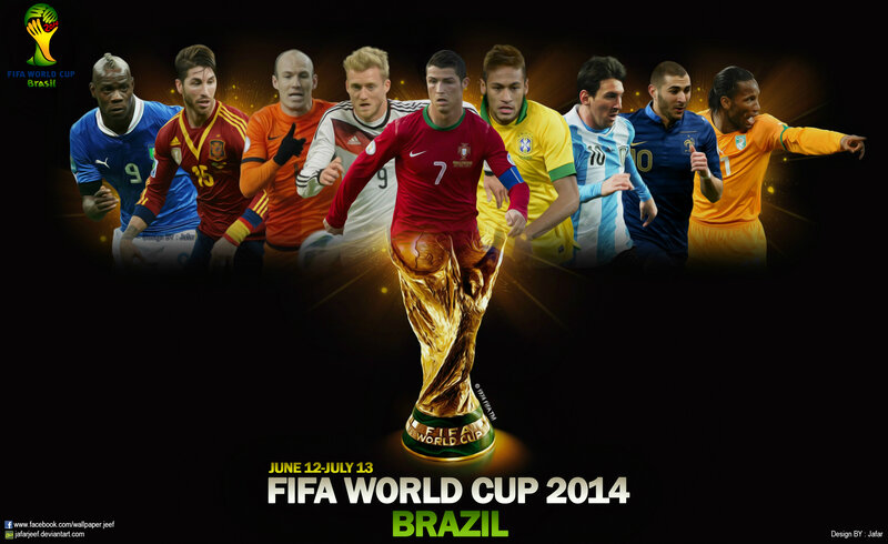 Soccer Players with Trophy