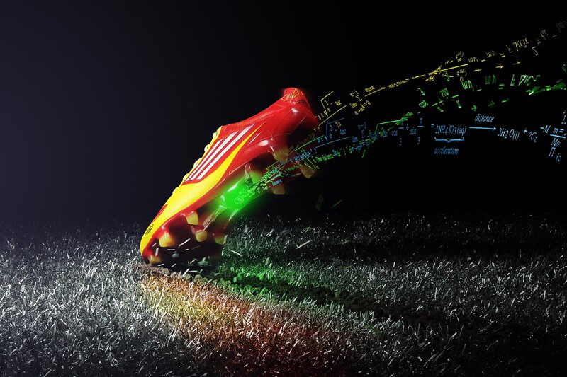 soccer shoe with math equations