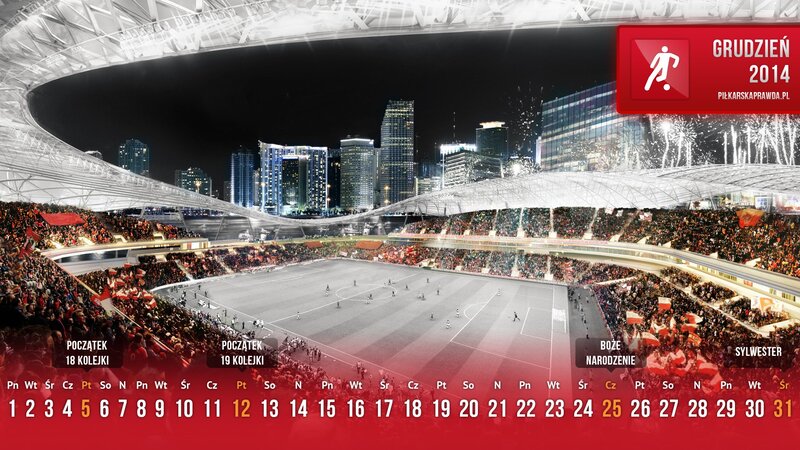 Soccer Stadium at Night — Red