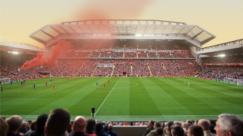 Soccer Stadium Crowd — Green, Dramatic, Sunset