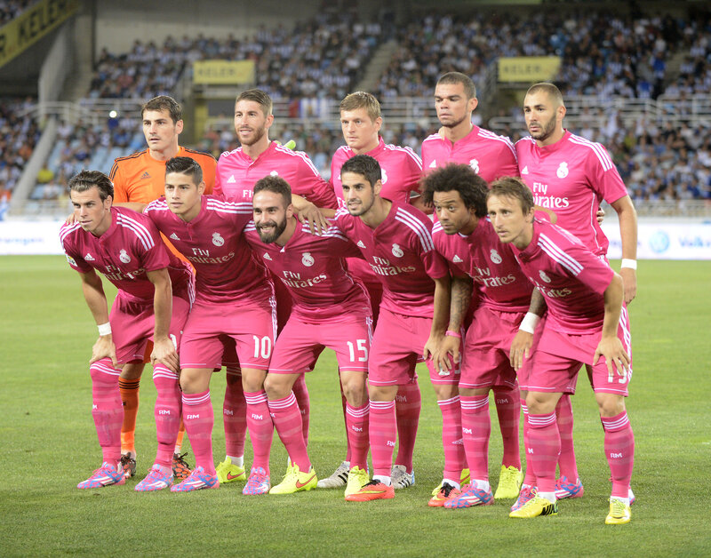 Soccer Team on Field — Pink