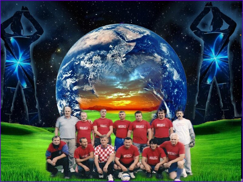 Soccer Team on Grass