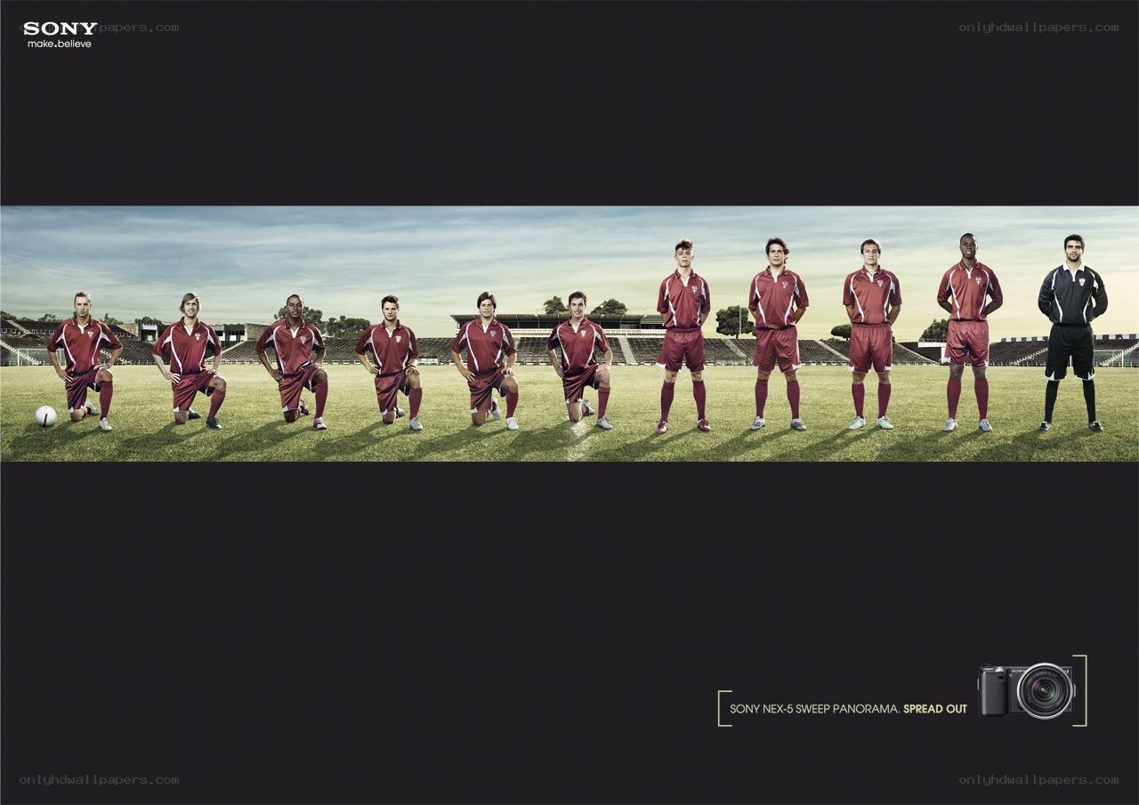 soccer team panorama ad
