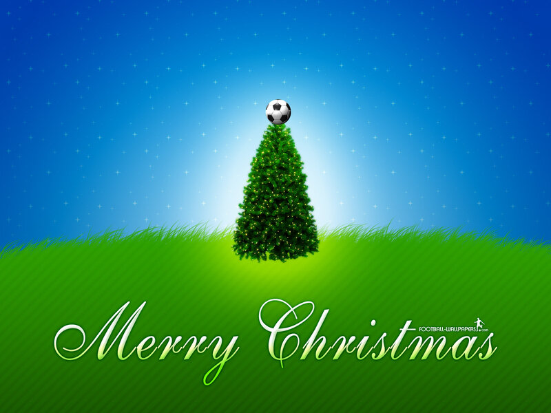 soccer-themed christmas greeting