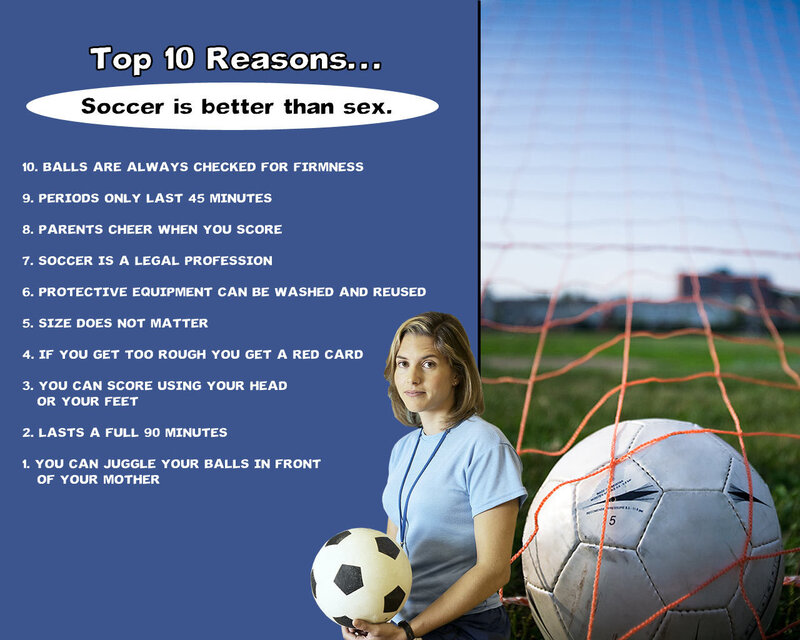 Soccer vs sex humor