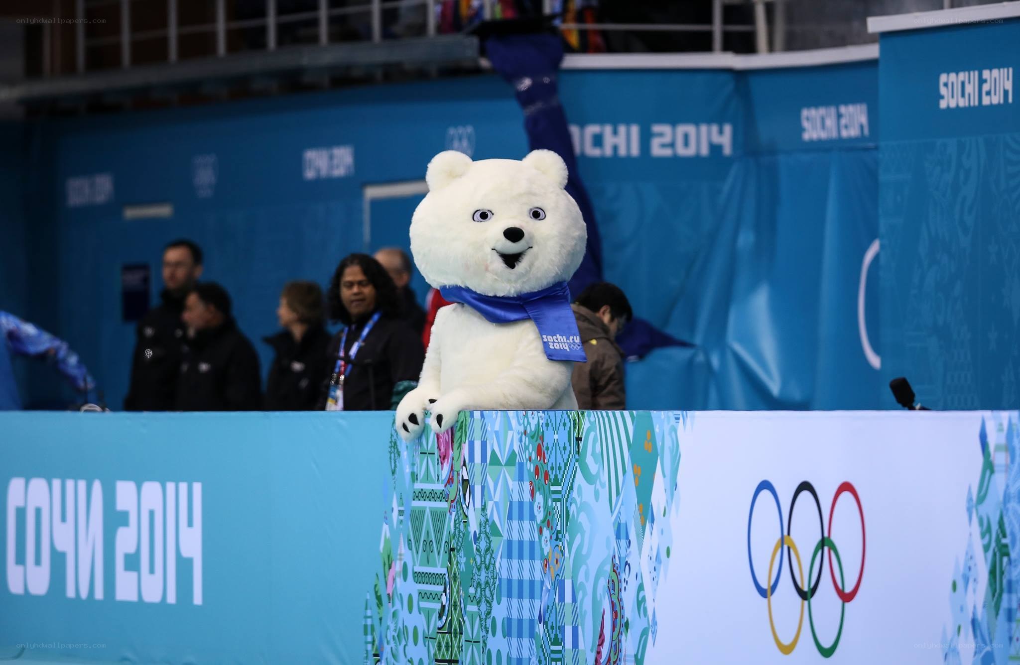 Sochi 2014 mascot at event