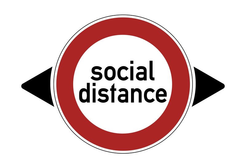 Social Distance Sign