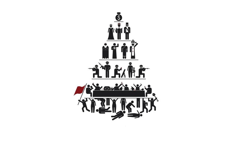 Social Hierarchy Pyramid — Black, Critical