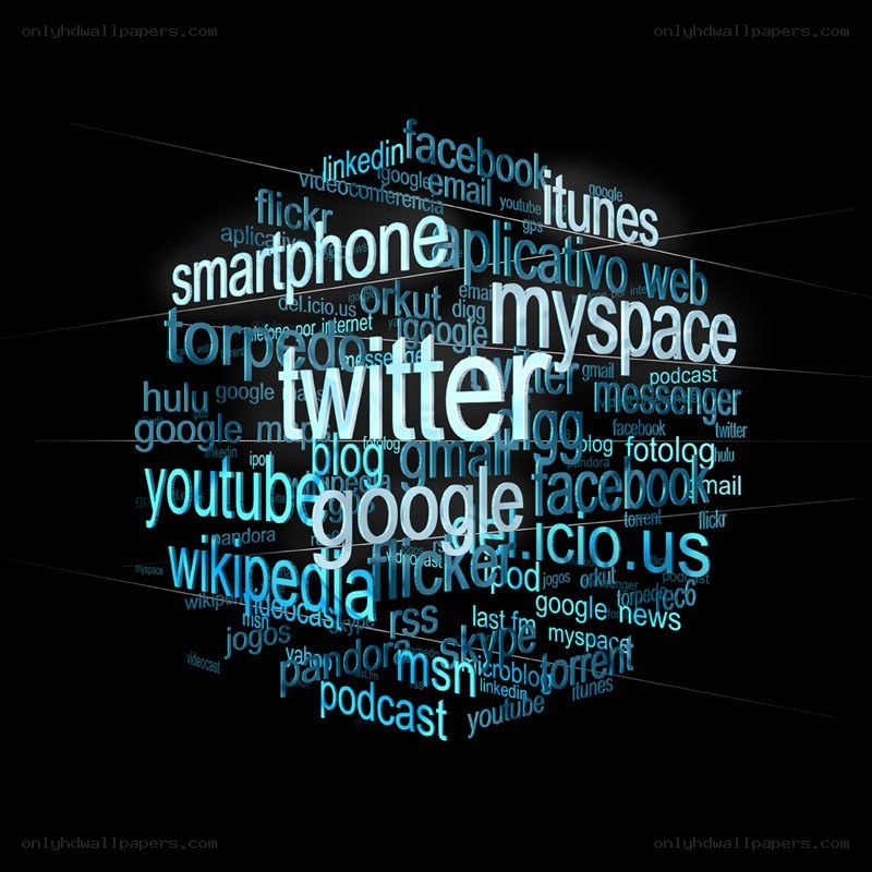 social media word cloud