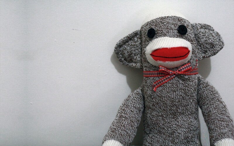 sock monkey toy