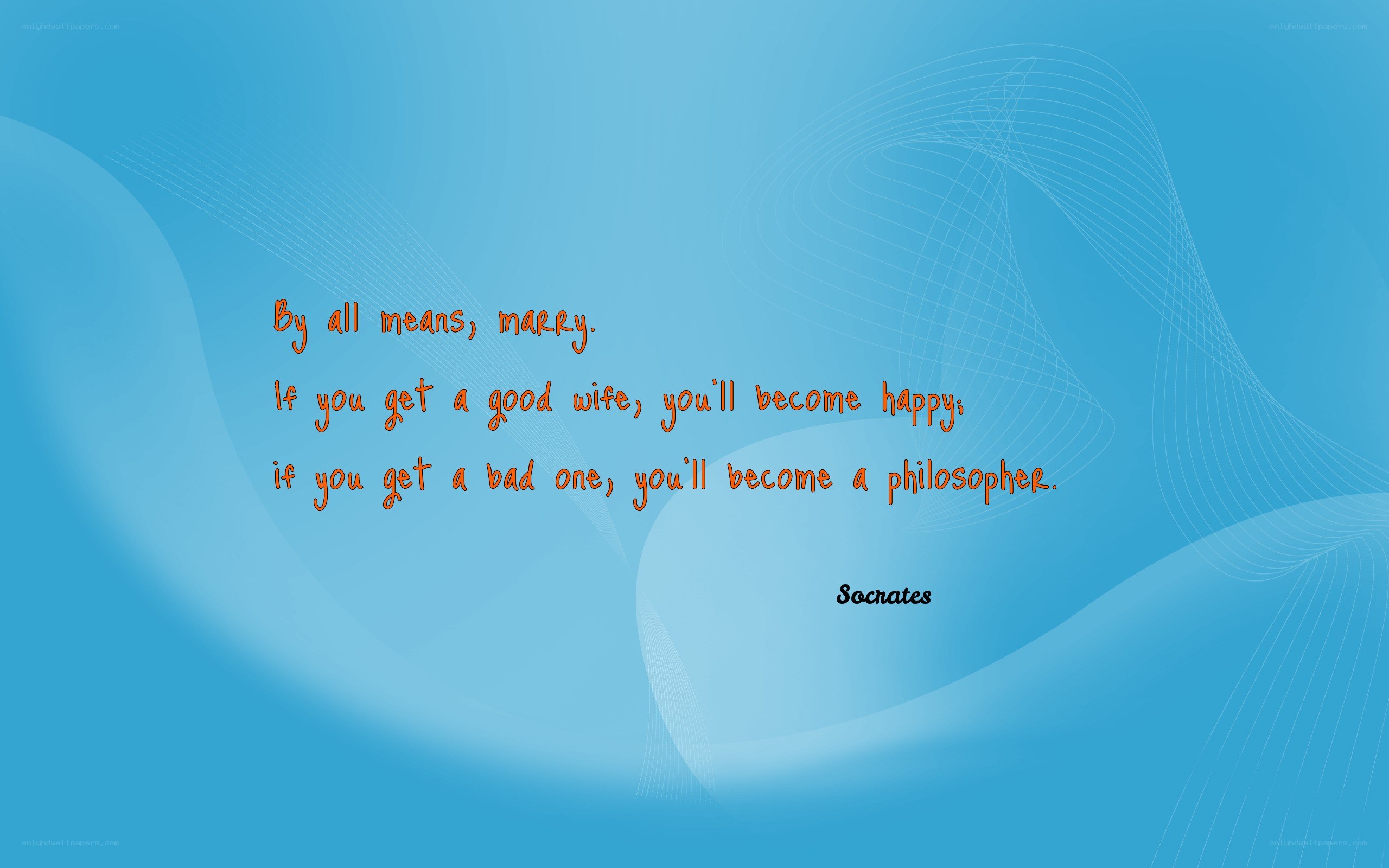 Socrates quote on marriage