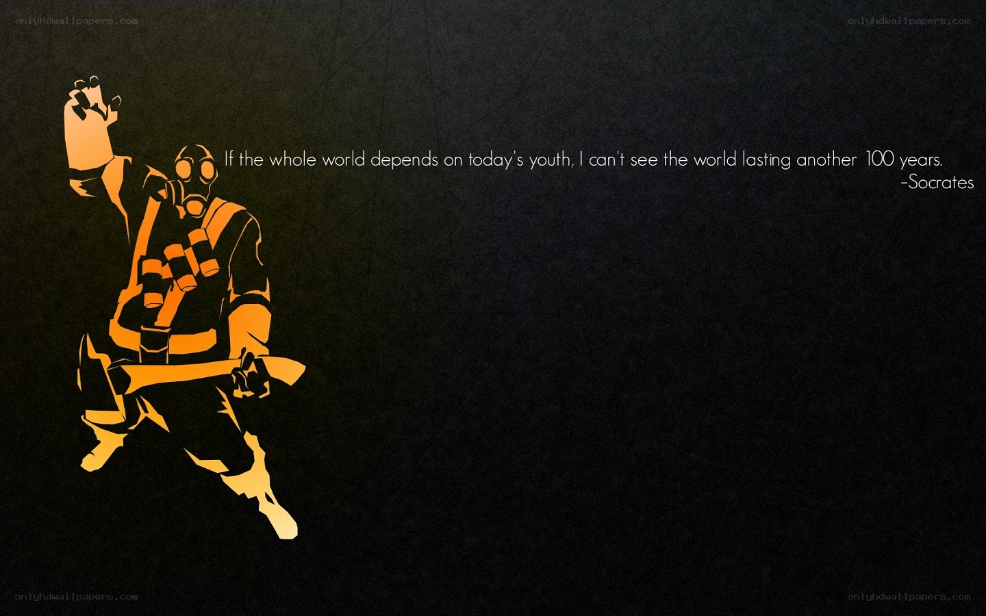 Socrates quote with soldier