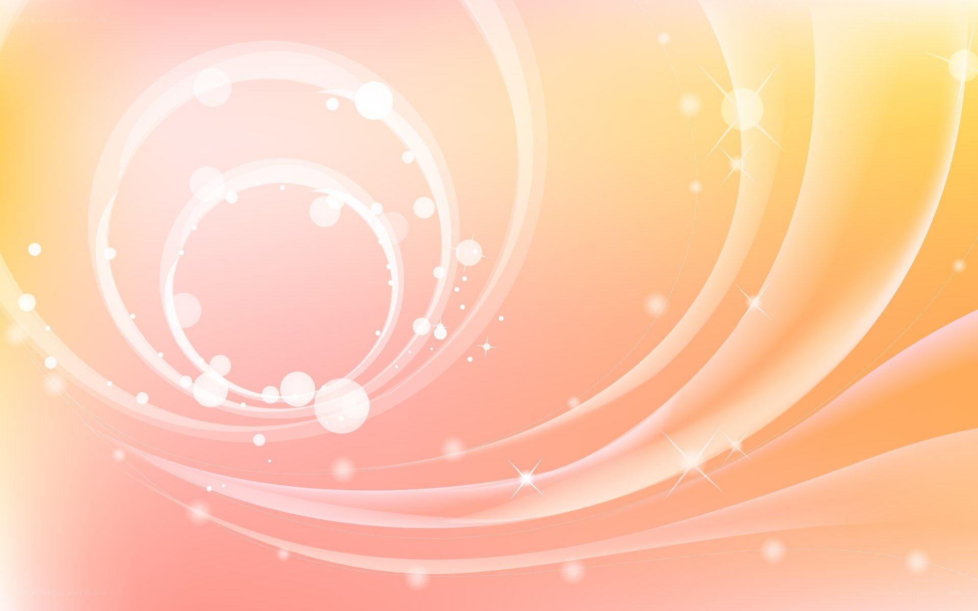 soft swirls with sparkles