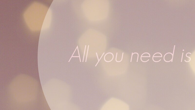 soft text on bokeh background