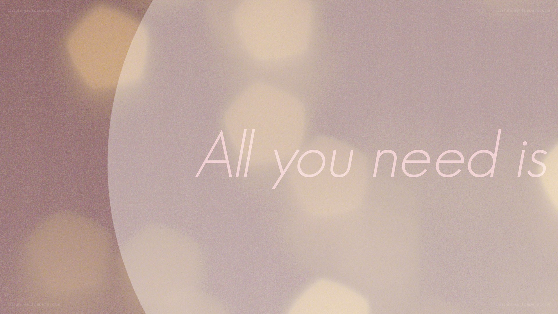 soft text on bokeh background
