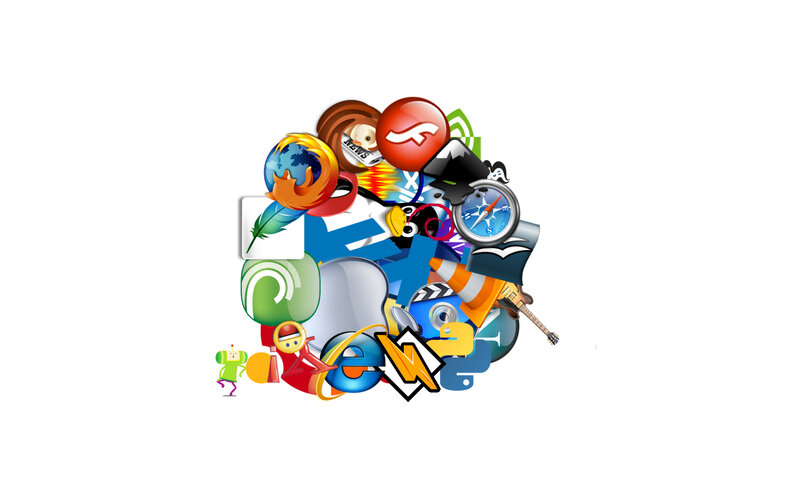 software icons collage