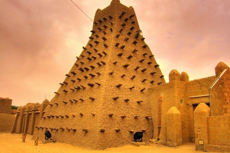 Sokoto Mosque at sunset