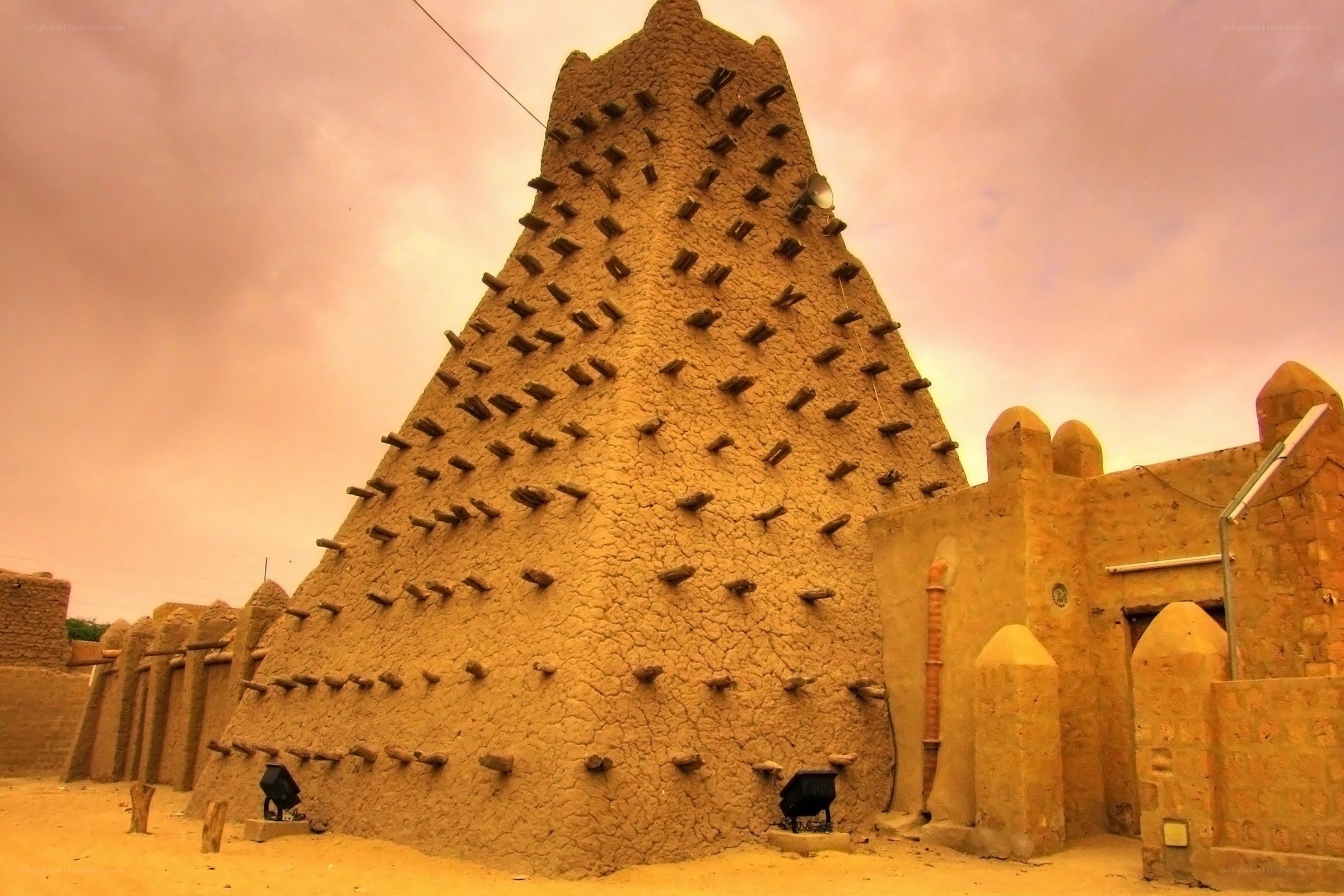 Sokoto Mosque at sunset