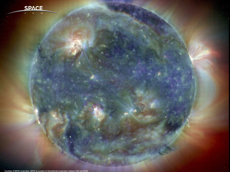 Solar activity from SOHO