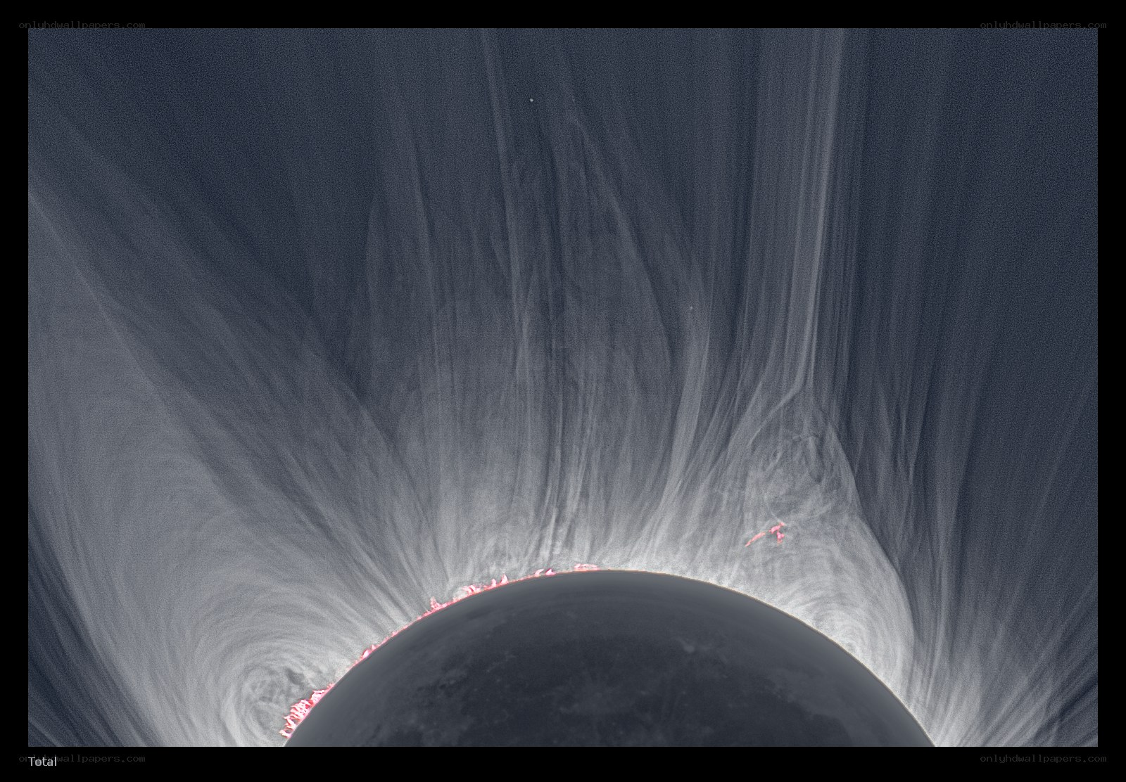Solar corona during eclipse