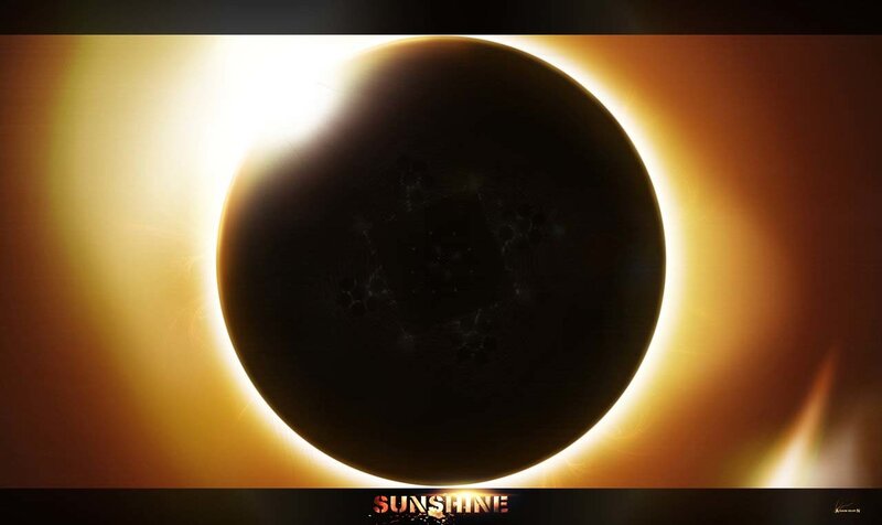 Solar eclipse artwork