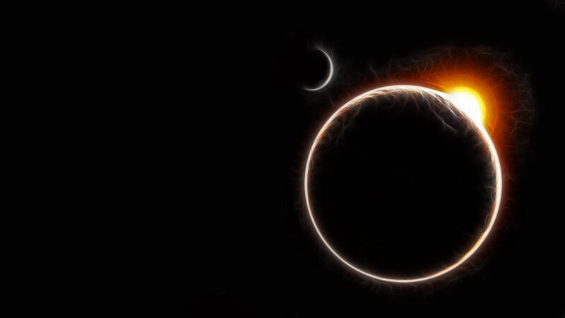 Solar eclipse artwork