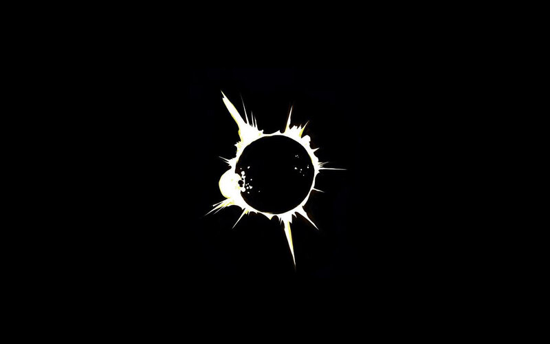 Solar Eclipse — Black, Dramatic, Night, Digital Art, Sun, Sky