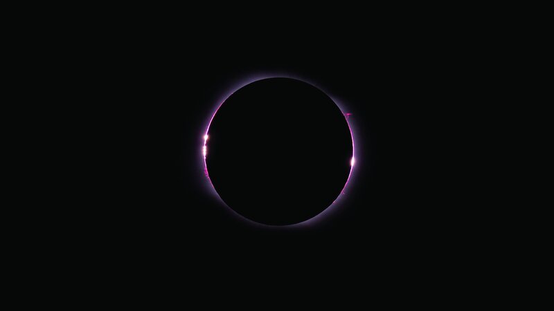 Solar Eclipse — Black, Dramatic, Night, Photograph, Sun, Moon
