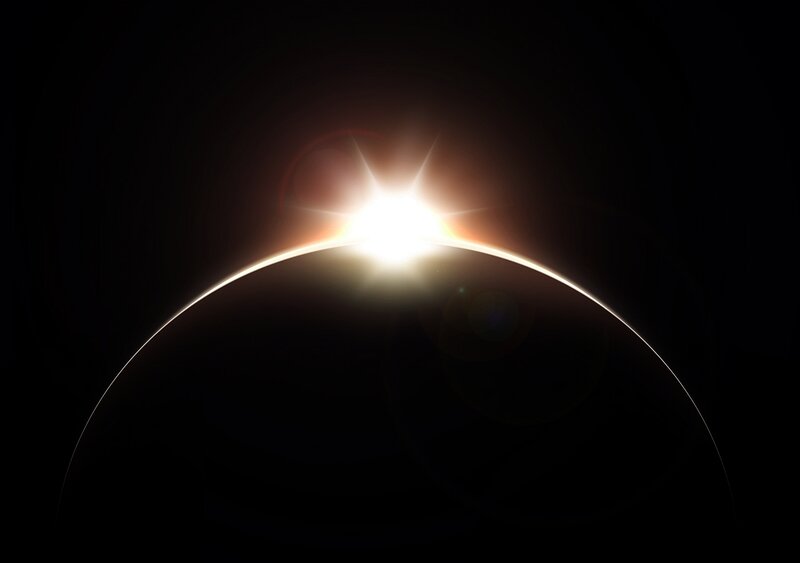 Solar Eclipse — Black, Dramatic, Night, Photograph, Sun, Planet