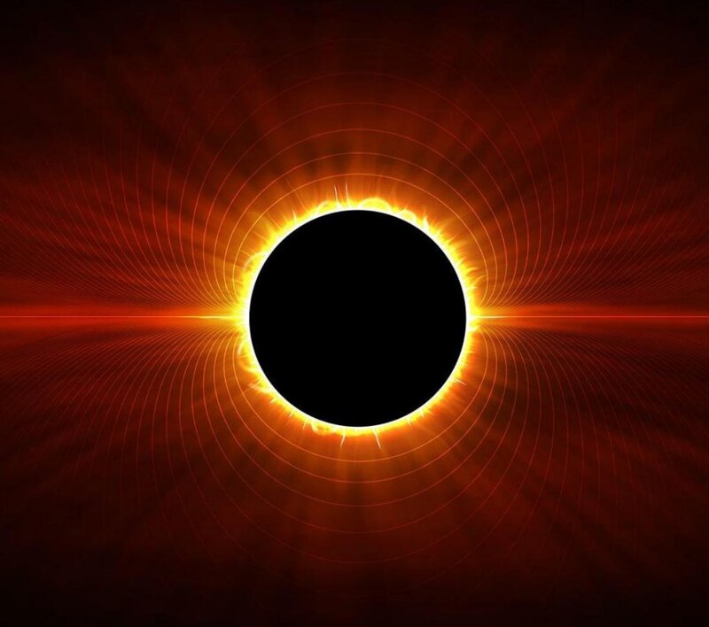 Solar Eclipse — Black, Dramatic, Night