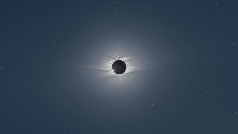 Solar Eclipse — Blue, Dramatic, Night, Photograph