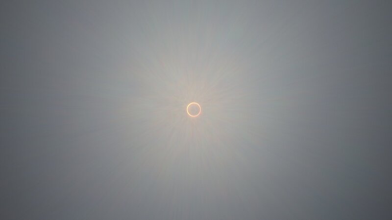 Solar Eclipse — Gray, Dramatic