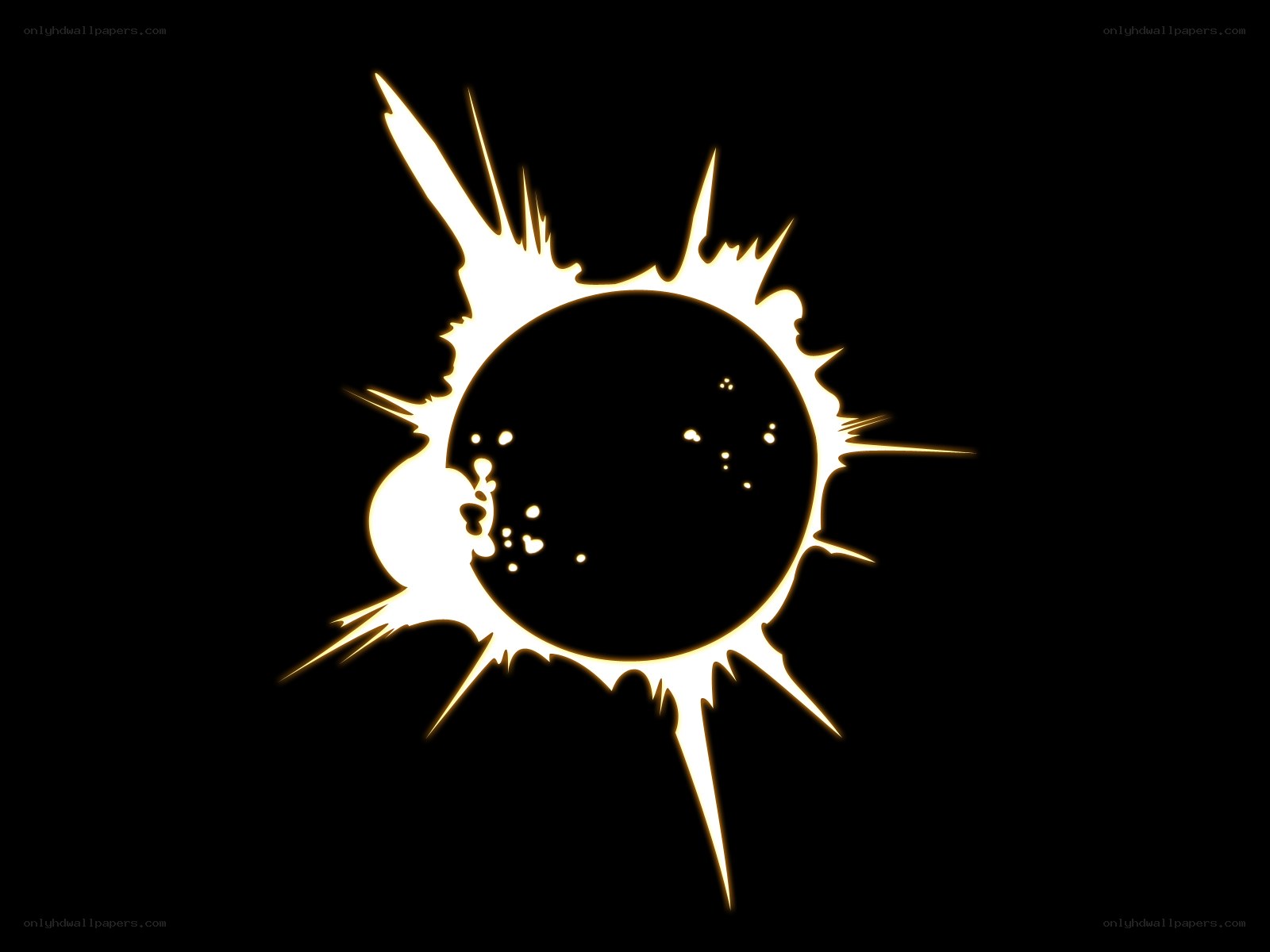 Solar eclipse illustration