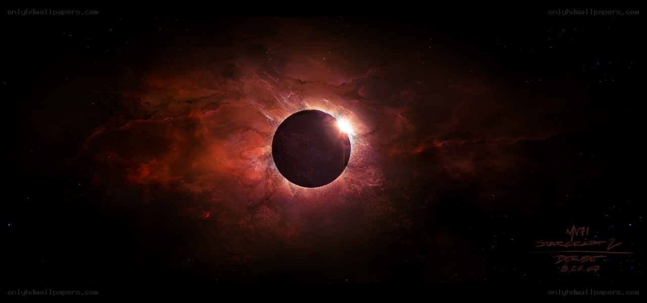solar eclipse in nebula