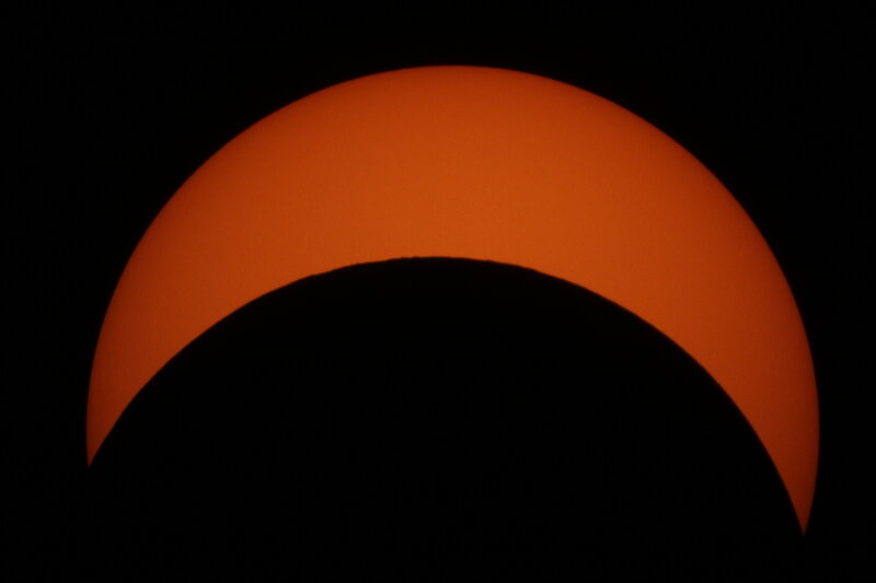 Solar Eclipse — Orange, Dramatic, Night