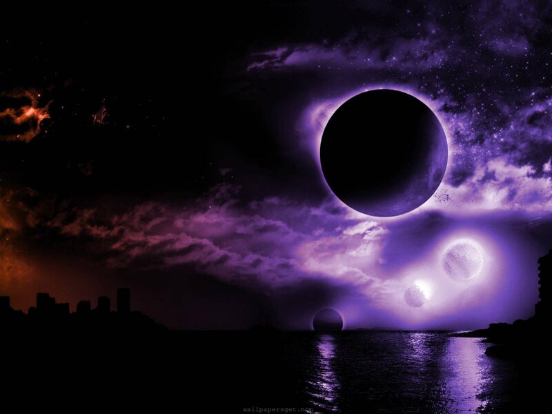 Solar Eclipse over City