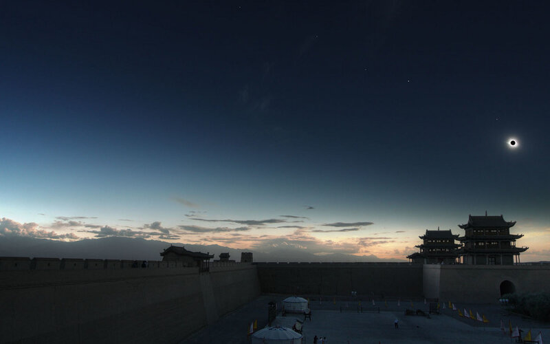 Solar Eclipse over Fortress