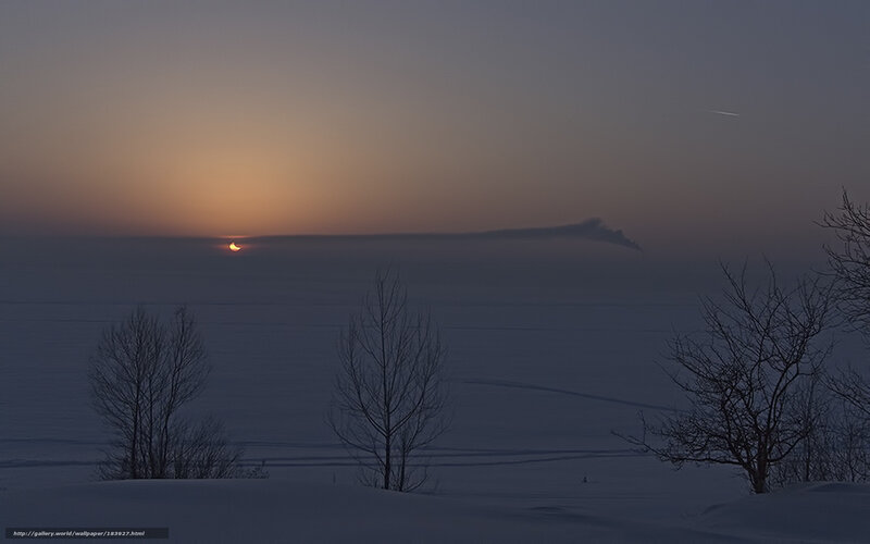 Solar Eclipse over Snow