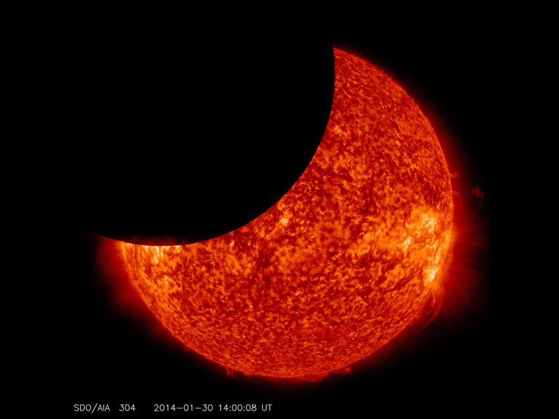 Solar Eclipse — Red
