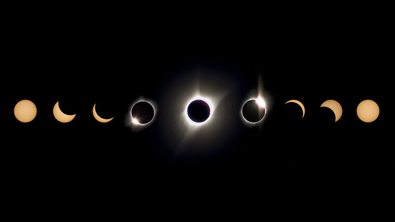 Solar Eclipse Sequence — Black