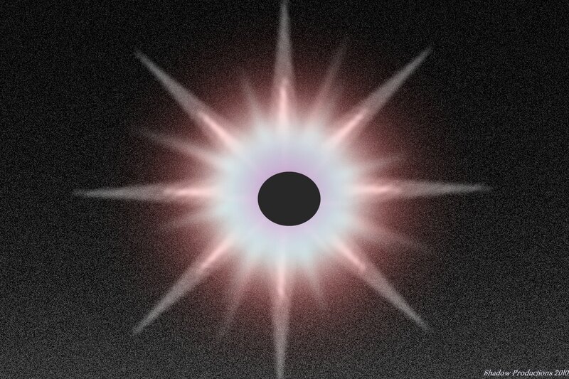 solar eclipse with corona