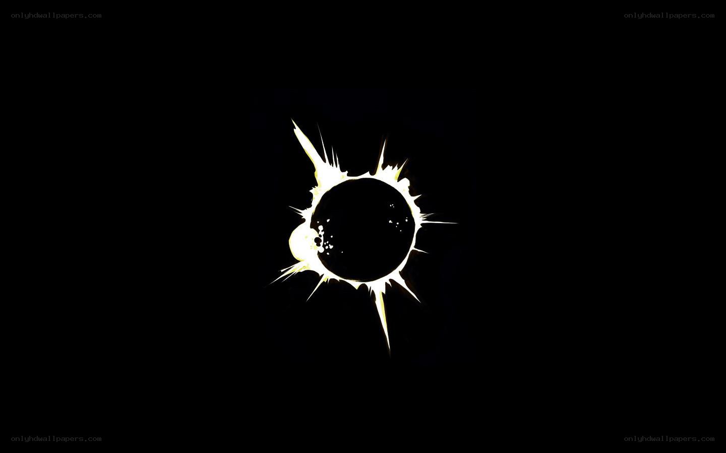 Solar eclipse with corona