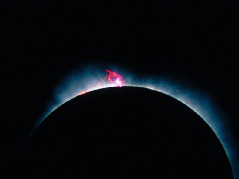 Solar Eclipse with Corona — Black
