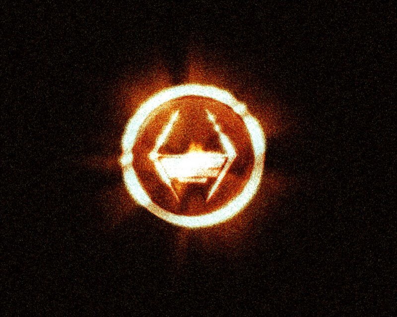 solar eclipse with logo