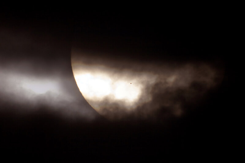 Solar Eclipse with Planet — Black