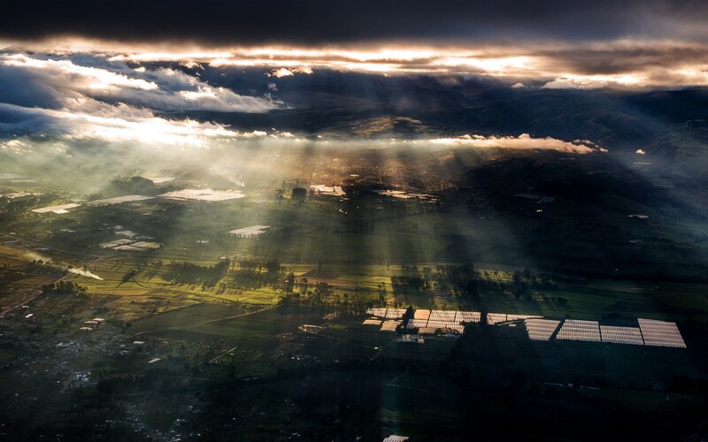 Solar Farm in Valley