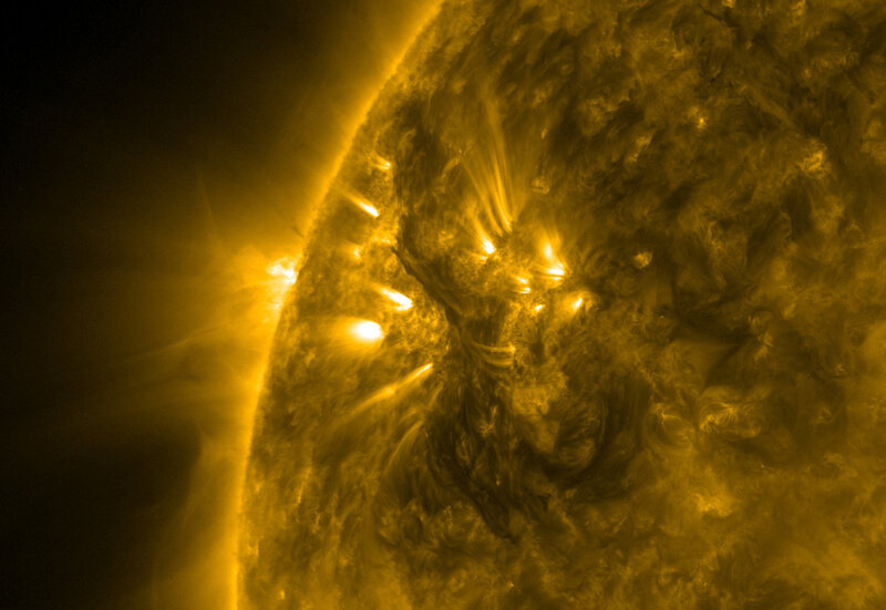 Solar flare activity