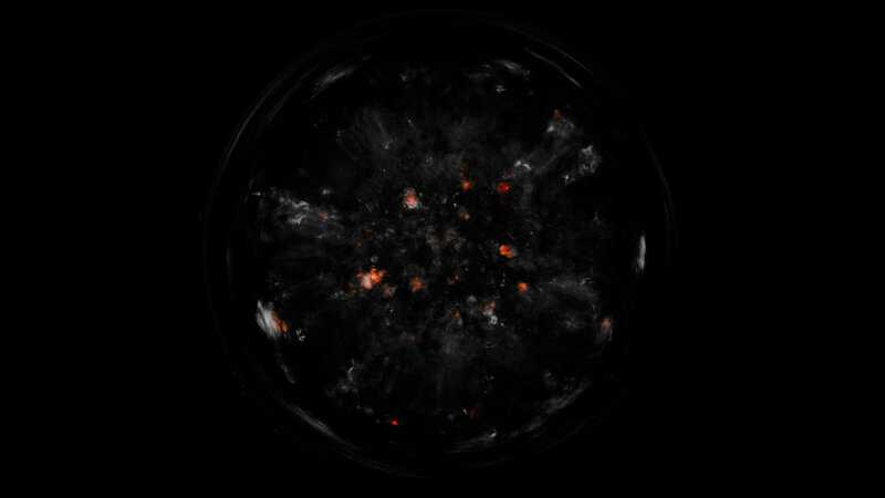 Solar Flare Activity — Black